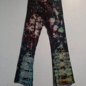 Woodstock Low Rise Tie Dye Jeans
